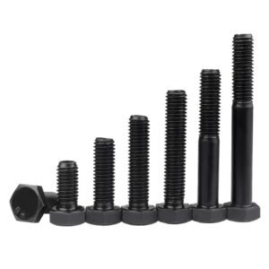 DIN 931/933 Grade 8.8 Black Oxide Hex Bolts