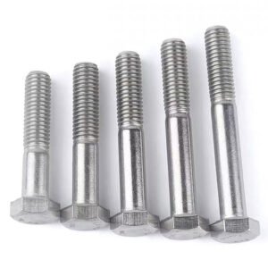 DIN 931 Zinc Plated Carbon Steel Hex Head Bolts Partially Threaded Metric Fasteners