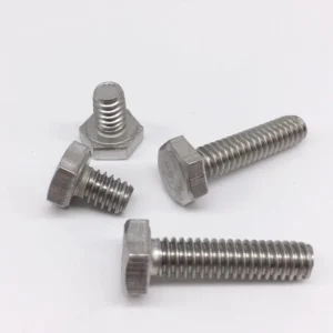 304 Stainless Steel Full-Thread Hex Bolts, 1/4-20 UNC, with Nuts & Washers, Pack of 100